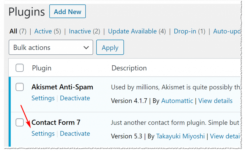 plugins dashboard