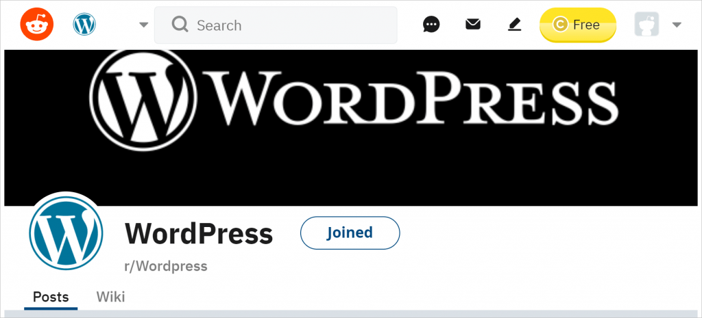 WordPress subreddit