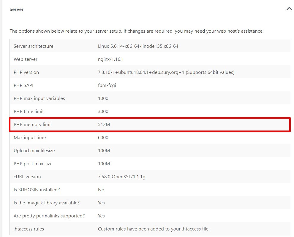 PHP Memory Size Limit