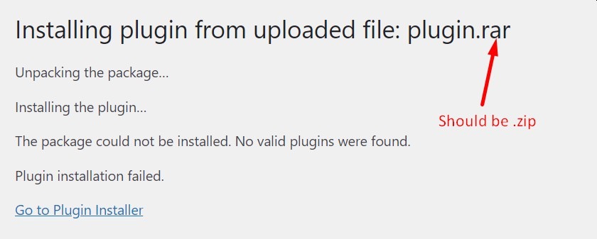 Plugin RAR Installation