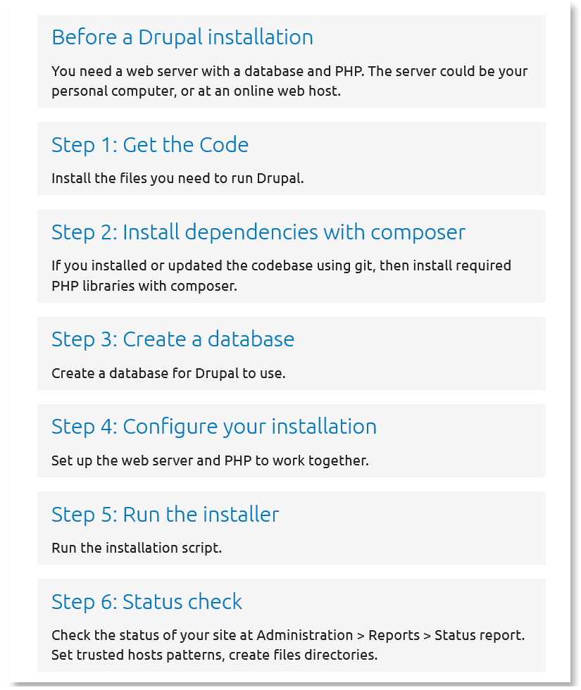 Drupal Installation