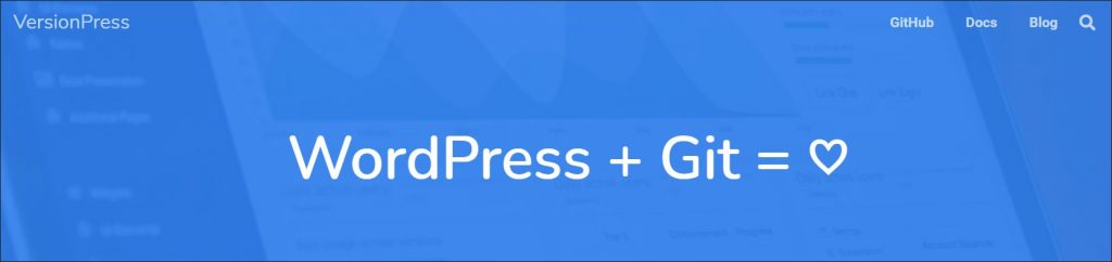 VersionPress plugin homepage