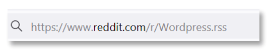 Reddit Feed URL