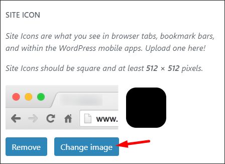 Adding or changing a WordPress favicon in WP theme customizer