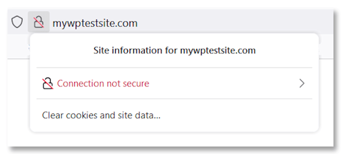 HTTP Connection Not Secure