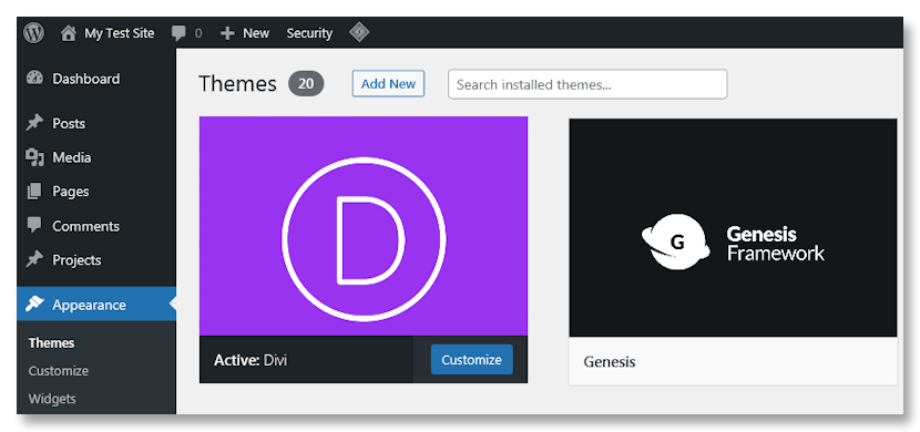 WordPress Statistics - Themes