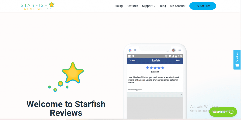 StarFish Reviews Plugin
