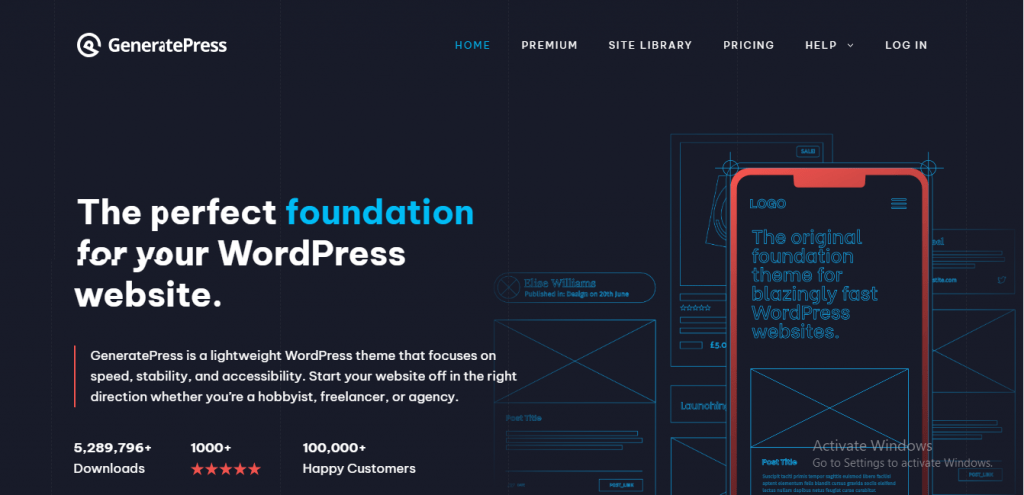 3.7. GeneratePress theme